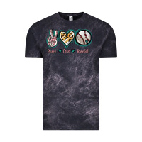 Cloud Black Peace Love Baseball Vintage Tee - Jasminsmagicworld