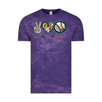 Cloud Purple Peace Love Baseball Vintage Tee - Jasminsmagicworld