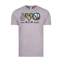 Vintage Zinc Peace Love Baseball Vintage Tee - Jasminsmagicworld