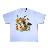 Grape Ice Black And White Cow Coffee cup Urban Heavy Tee - FaDigitalArtStudio