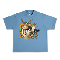 Pebble Blue Black And White Cow Coffee cup Urban Heavy Tee - FaDigitalArtStudio