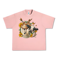 Salmon Black And White Cow Coffee cup Urban Heavy Tee - FaDigitalArtStudio