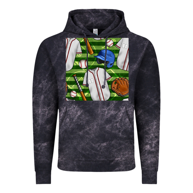 Baseball Uniform And Field Seamless Pattern Vintage Hoodie by BundleAndBundleShop | Teevron