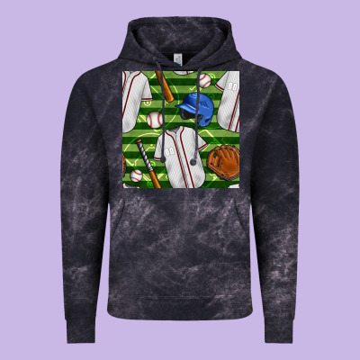Baseball Uniform And Field Seamless Pattern Vintage Hoodie Designed By Bundleandbundleshop