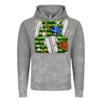 Cloud Rock baseball uniform and field seamless pattern Vintage Hoodie - BundleAndBundleShop