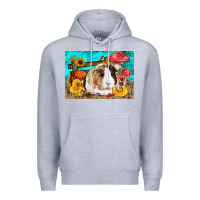 Heather Grey Guinea Pig Kid's Premium Hoodie - LillyAllenDesigns