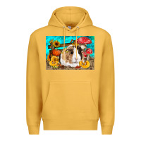 Mustard Guinea Pig Kid's Premium Hoodie - LillyAllenDesigns