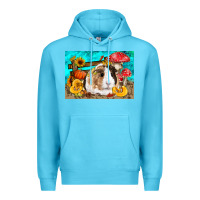 Ocean Blue Guinea Pig Kid's Premium Hoodie - LillyAllenDesigns