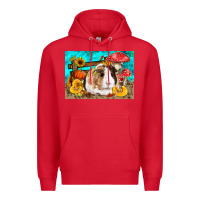 Red Guinea Pig Kid's Premium Hoodie - LillyAllenDesigns