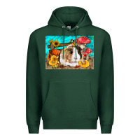 Sports Green Guinea Pig Kid's Premium Hoodie - LillyAllenDesigns