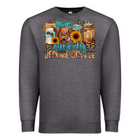 Charcoal Heather moody before coffee Premium Sweatshirt - JahusDesignShop