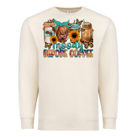 Sandshell moody before coffee Premium Sweatshirt - JahusDesignShop