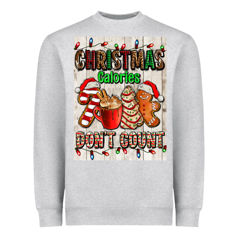 Christmas Calories Dont Count Heavyweight Sweatshirt by AdoDesignShop | Teevron