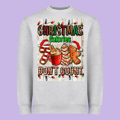 Christmas Calories Dont Count Heavyweight Sweatshirt Designed By Adodesignshop