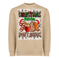 Mushroom Christmas calories dont count Heavyweight Sweatshirt - AdoDesignShop