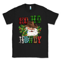 Black ho ho howdy santa Classic Tee - CowGirlArtShop