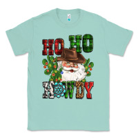 Seafoam ho ho howdy santa Classic Tee - CowGirlArtShop
