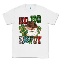 White ho ho howdy santa Classic Tee - CowGirlArtShop