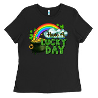 Black Have a lucky day Ladies Tee - CowGirlArtShop