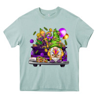 Arona Mardi Gras gnome on the truck Heavy Core Tee - HowdyJamesFarm