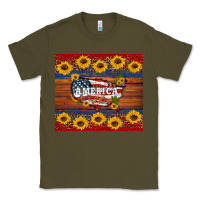Army Green usa map Classic Tee - Artiststas