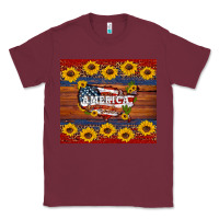 Burgundy usa map Classic Tee - Artiststas