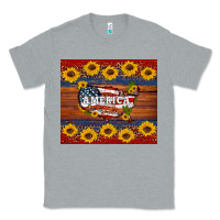 Heather Grey usa map Classic Tee - Artiststas