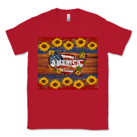 Red usa map Classic Tee - Artiststas