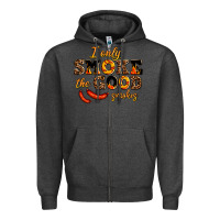 Charcoal Heather i only smoke the good smokes Zipper Hoodie - AdoDesignShop