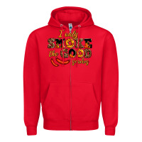 Red i only smoke the good smokes Zipper Hoodie - AdoDesignShop