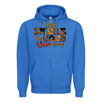 True Royal i only smoke the good smokes Zipper Hoodie - AdoDesignShop