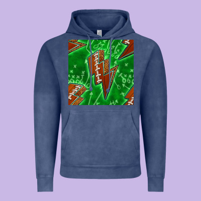 American Football Thunder Vintage Hoodie Designed By Bundleandbundleshop