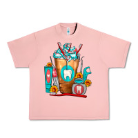 Salmon Dentist Cold Drink Frappe Urban Heavy Tee - FaDigitalArtStudio