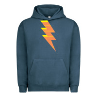 Pigment Midnight Navy LIGHTNING BOLT Urban Hoodie - baoMotion