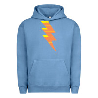 Pigment Pebble Blue LIGHTNING BOLT Urban Hoodie - baoMotion