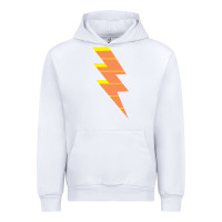 White LIGHTNING BOLT Urban Hoodie - baoMotion