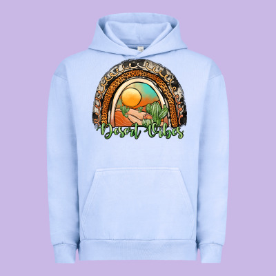 Desert Vibes Rainbow Urban Hoodie Designed By Jahusdesignshop