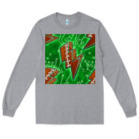 Heather Grey american football thunder Long Sleeve Tee - BundleAndBundleShop