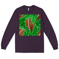 Plum american football thunder Long Sleeve Tee - BundleAndBundleShop