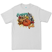 Dove Grey happy fall Premium Tee - CowGirlArtShop
