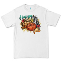 White happy fall Premium Tee - CowGirlArtShop