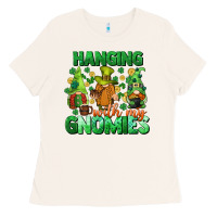 Bone St. Patrick's Day gnomes Ladies Tee - CowGirlArtShop