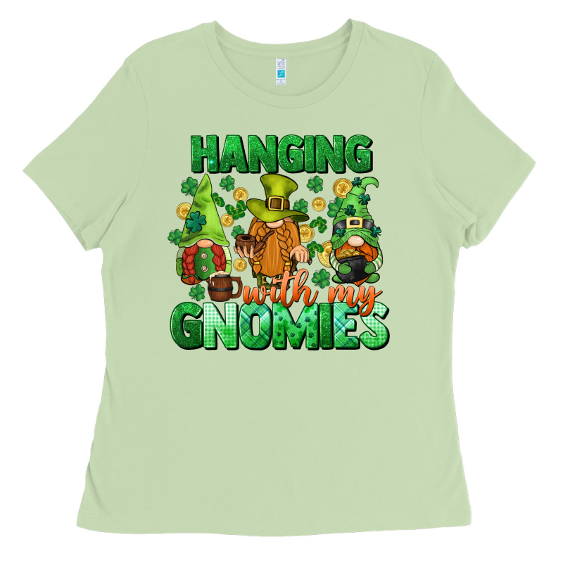St. Patrick's Day Gnomes Ladies Tee by CowGirlArtShop | Teevron