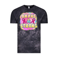 Cloud Black brave and strong cancer Vintage Tee - FaDigitalArtStudio