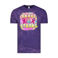 Cloud Purple brave and strong cancer Vintage Tee - FaDigitalArtStudio