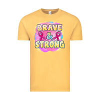 Vintage Mustard brave and strong cancer Vintage Tee - FaDigitalArtStudio