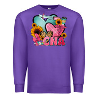 Purple cna nurse Premium Sweatshirt - JahusDesignShop