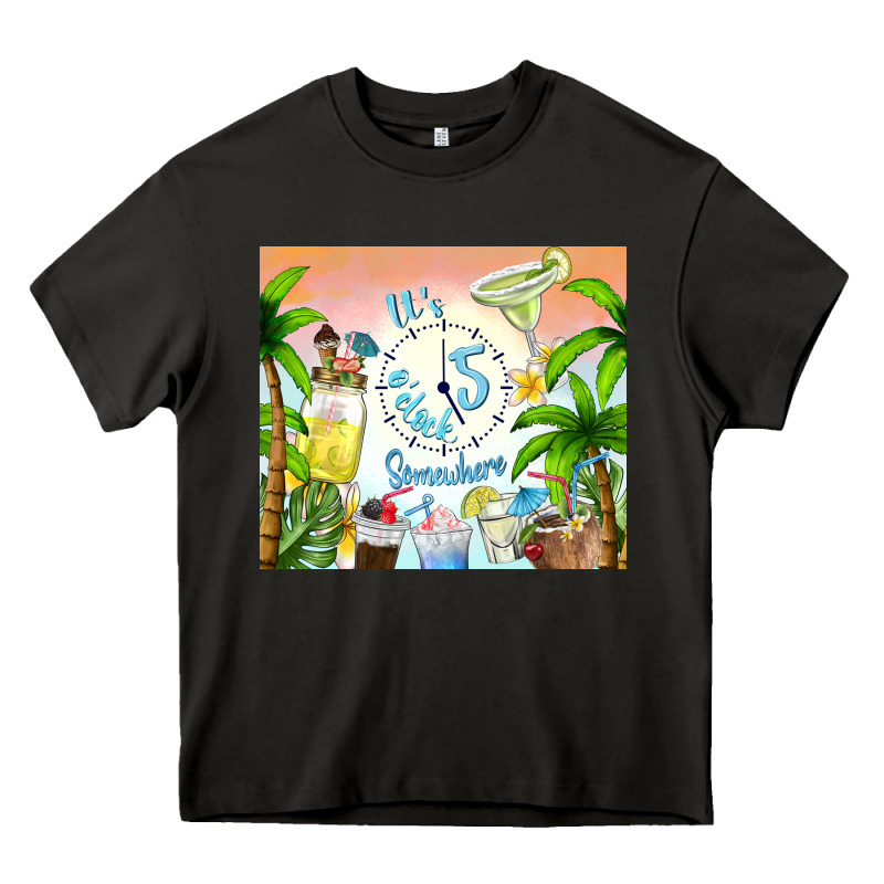 It's Five O'clock Somewhere Heavy Core Tee by TumblerDesignByShophia | Teevron