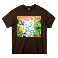 Chocolate Brown it's five o'clock somewhere Heavy Core Tee - TumblerDesignByShophia