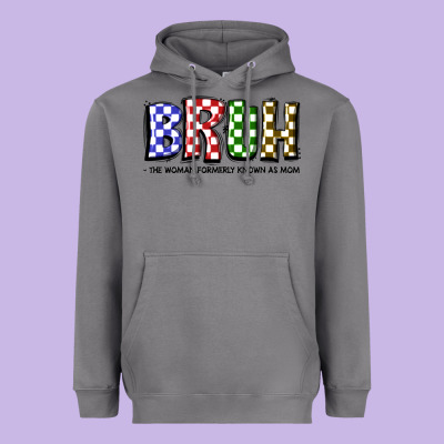 Bruh The Woman Formerly Known As Mom Heavyweight Hoodie Designed By Jahusdesignshop